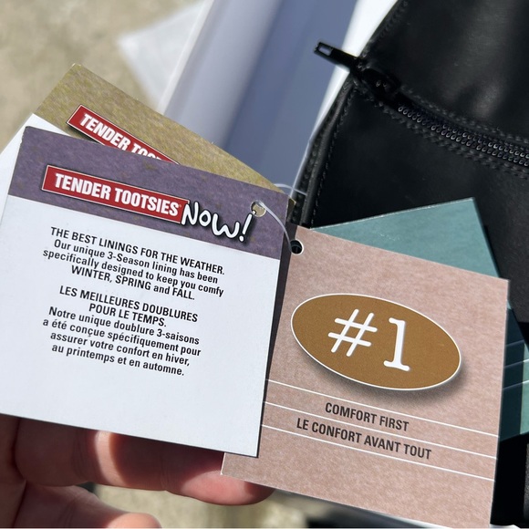 New Tender Tootsies Now! Jewel Wide Calf Tall Boots 10 W/L Black Vegan Synthetic - Picture 7 of 10